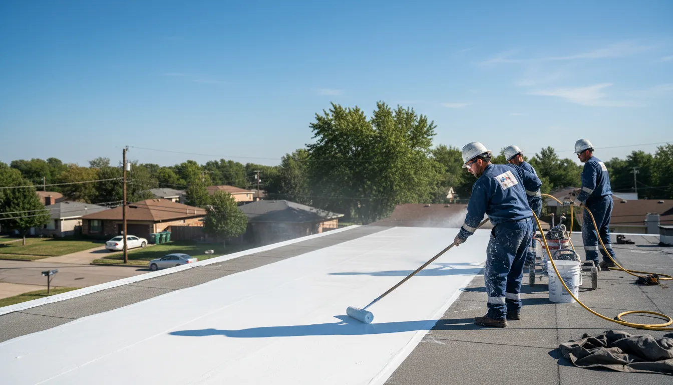 Commercial roof coating in Tilden, IL near me